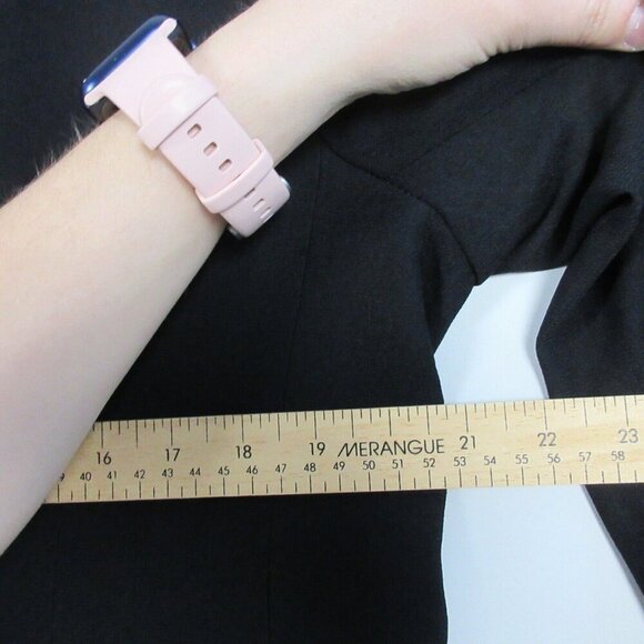 Jones New York Women's Wool Blend Blazer VTG Business Minimalist 16 Black 702 - Picture 8 of 11